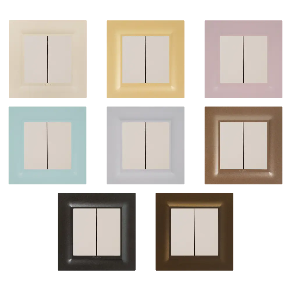 82064621 Переключатель встраиваемый Legrand Structura 2 клавиши, цвет слоновая кость STLM-0018611 - Вид №1