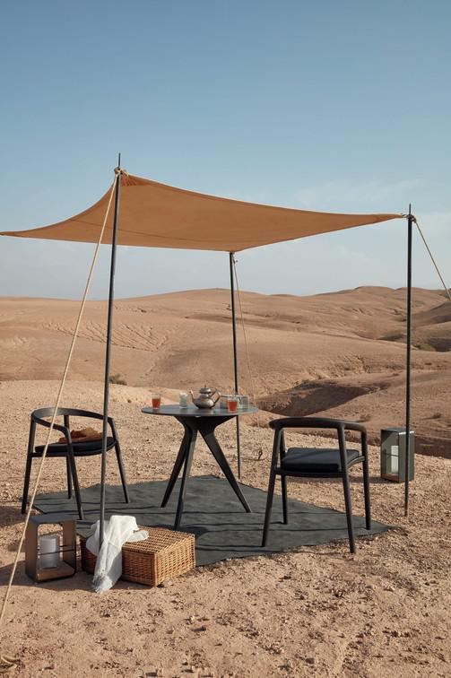 MNST971 Обеденный стол teak nero ⌀148см Manutti Torsa - Вид №27