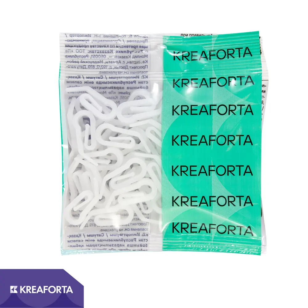 Крючок-зажим для карниза KREAFORTA Pro 2 см цвет белый 50 шт. 89433086 STLM-2080099 - Вид №1