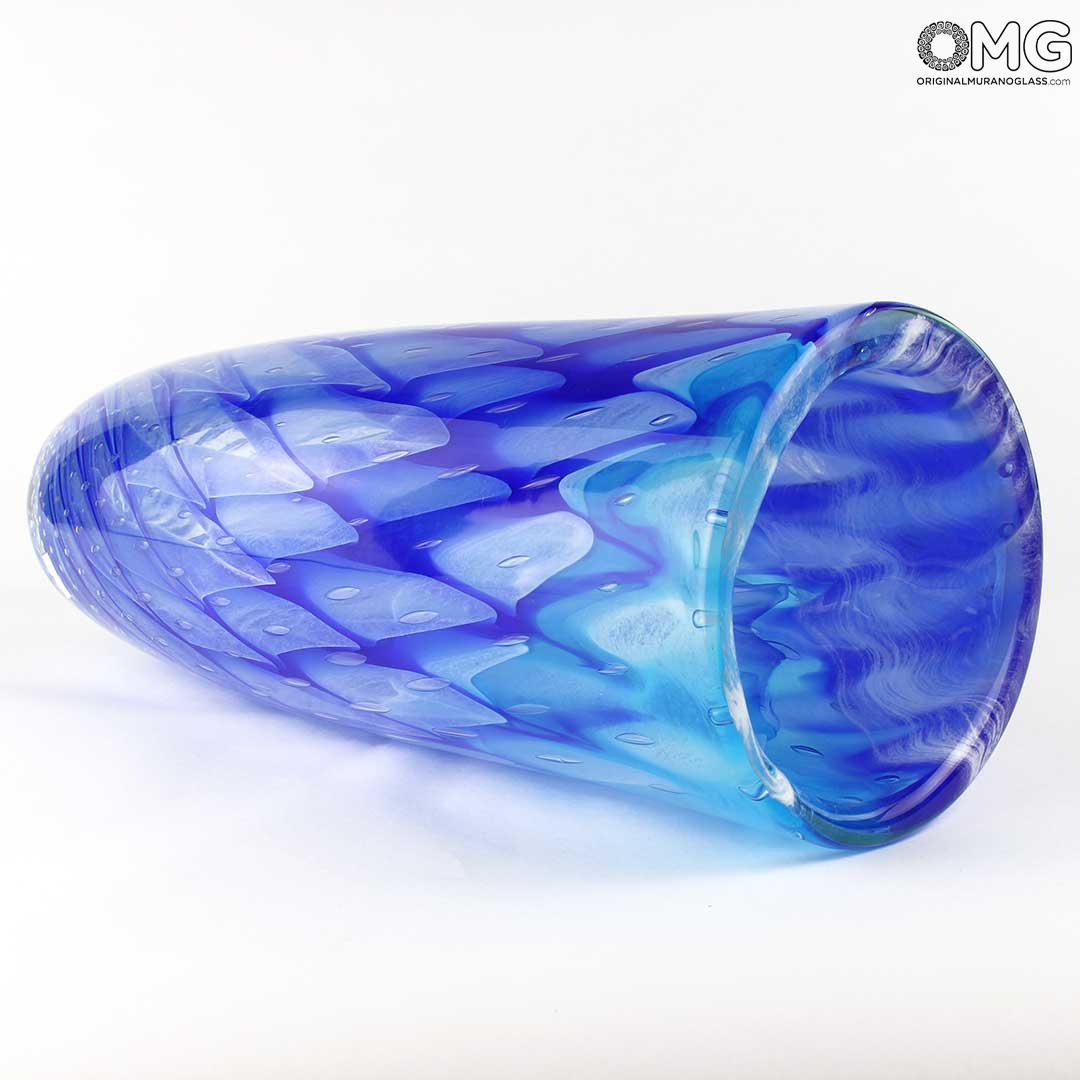 3566 ORIGINALMURANOGLASS Ваза Исландия - соммерсо - муранское стекло OMG 15 см  - Вид №1