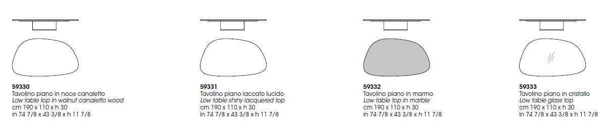 Мраморный журнальный столик Giorgetti ARCH-00113420 - Вид №2