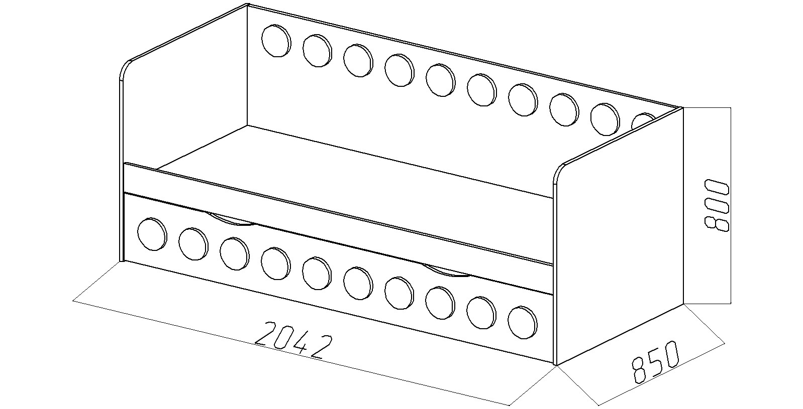 Подростковый диван-кровать с дополнительным спальным местом "Леголенд" МАНДАРИН ЛЕГОЛЕНД 178712 Зеленый Santreyd  - Вид №4