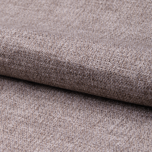 Ткань мебельная AMETIST Jasper рогожка коричневая 140 см 85339605