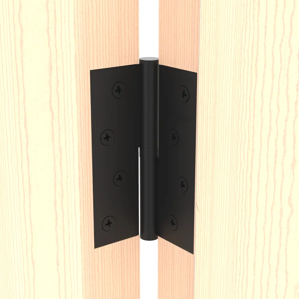 83863765 Петля дверная разъемная левая S100413-BLBL, 100x75 мм сталь цвет чёрный STLM-0045143 Santreyd  - Вид №5