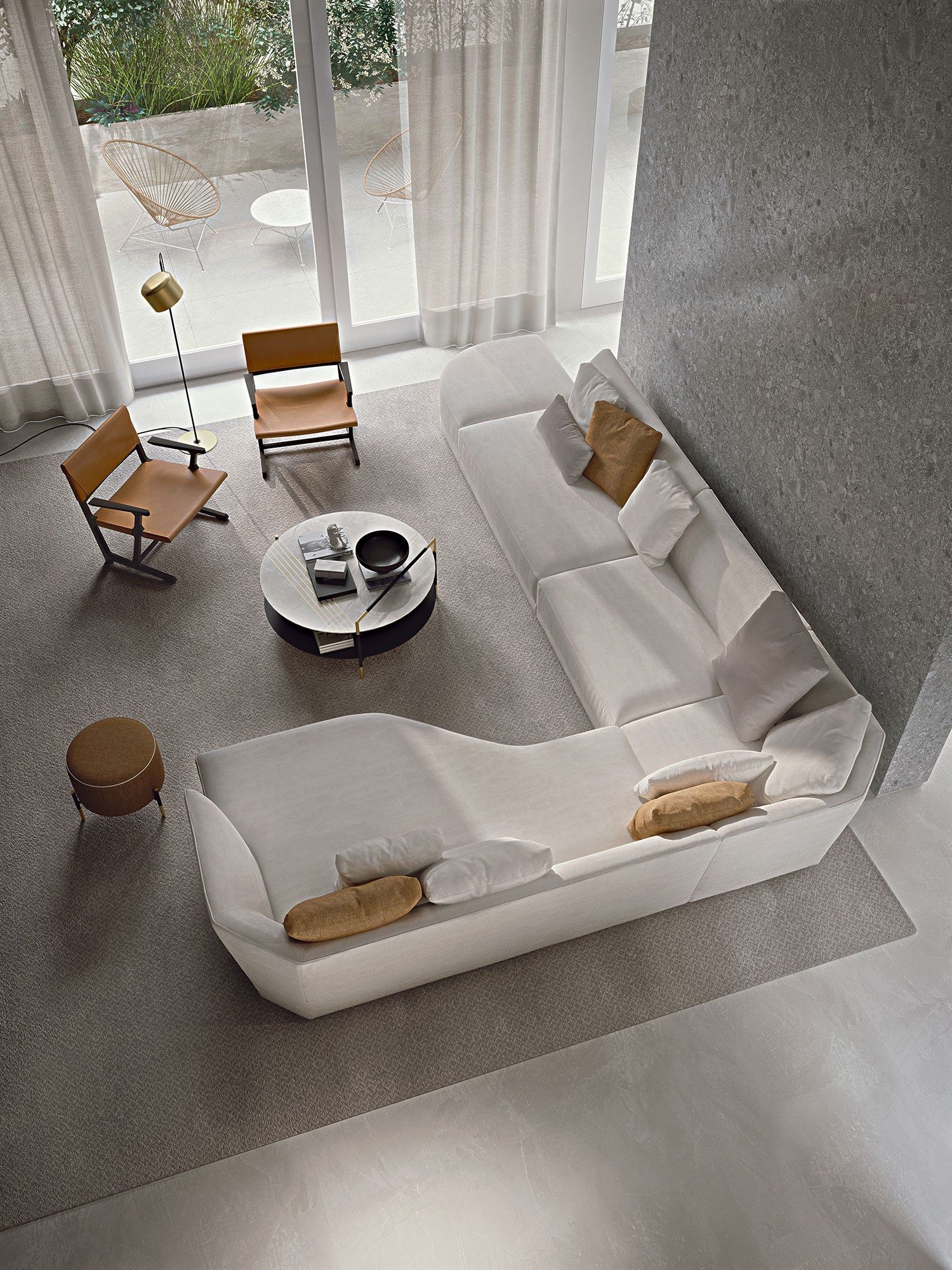 Круглый низкий журнальный столик Frigerio Кевин ARCH-00110772 - Вид №5