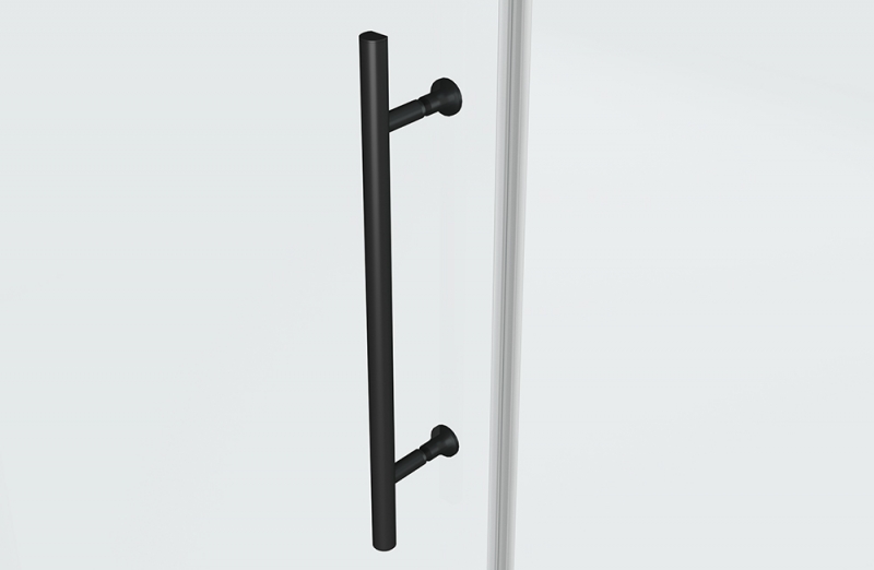 Душевое ограждение (без поддона) 900*900*1950 Стекло 8мм easy clean BLACKLINE BS090.3113A bravat  - Вид №5