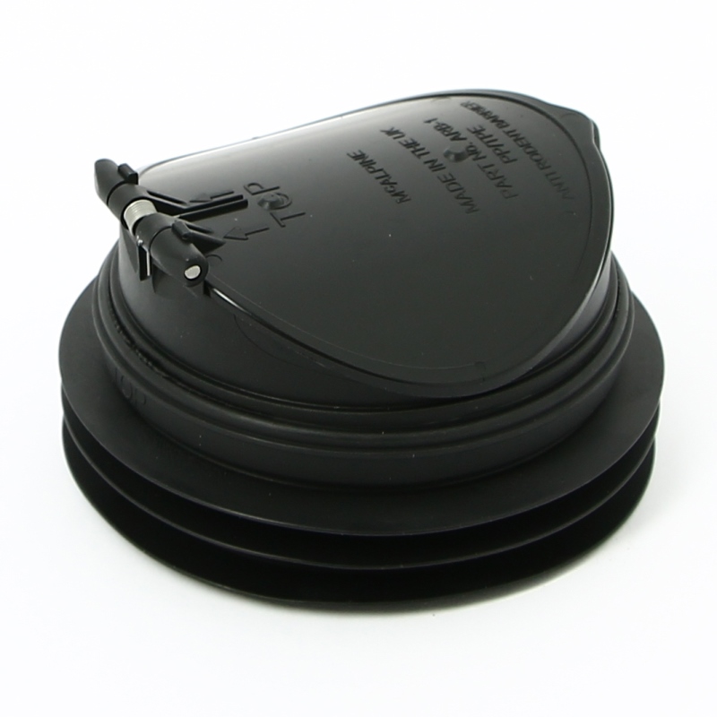 Манжета McAlpine для фановой трубы в виде обр. клап. вход D=90 мм выход внутрь 4"/110 мм трубы "анти-крыса" MRWCARB1 - Вид №1