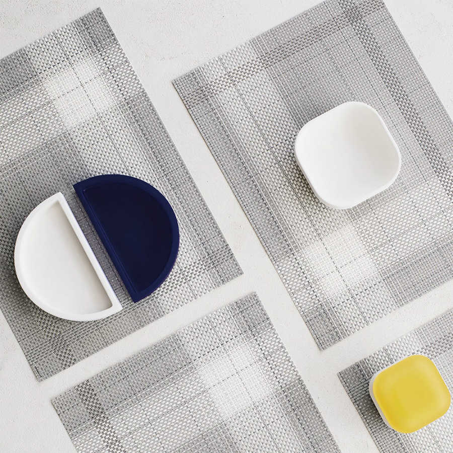 Салфетка виниловая Shadow, жаккардовое плетение, 36х48 см Chilewich C100523001 - Вид №1