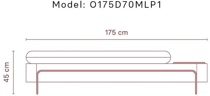 Momocca Модульная скамья со спинкой, обитая тканью Olga sun-id-1453689 - Вид №31