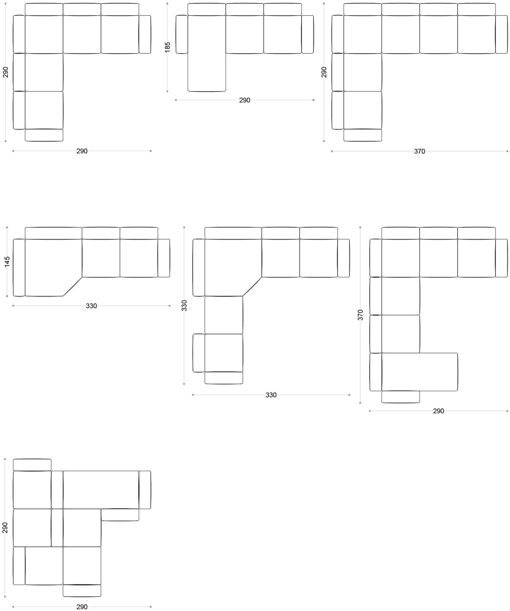 Угловой диван с тканевой обивкой Santreyd sun-id-1362658 - Вид №6