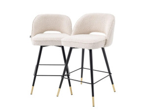 Набор тканевых поворотных стульев