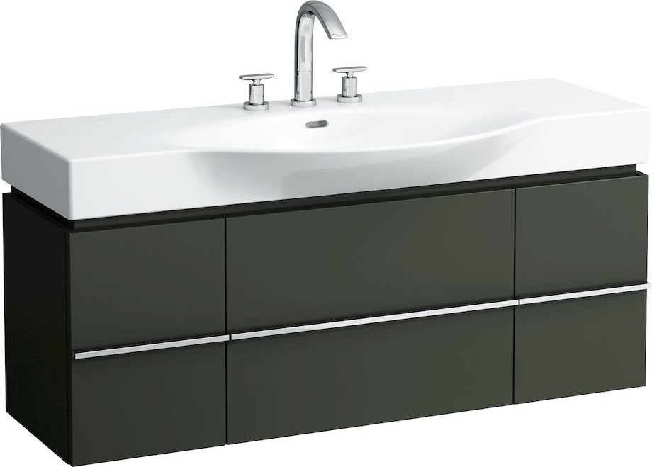 H4013020754751 Шкафчик под раковину, для раковин 811704, 812704, 2 выдвижных ящика с 2 дверцами, 2 стеклянные полки LAUFEN PRO - Вид №34