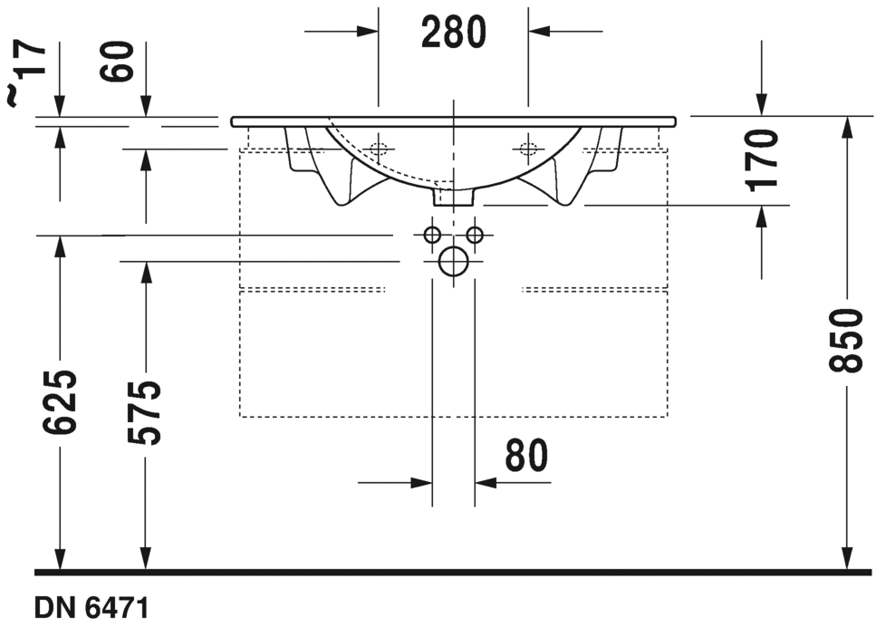 0499830030 Подвесная раковина настенная овальная Duravit Darling New - Вид №9