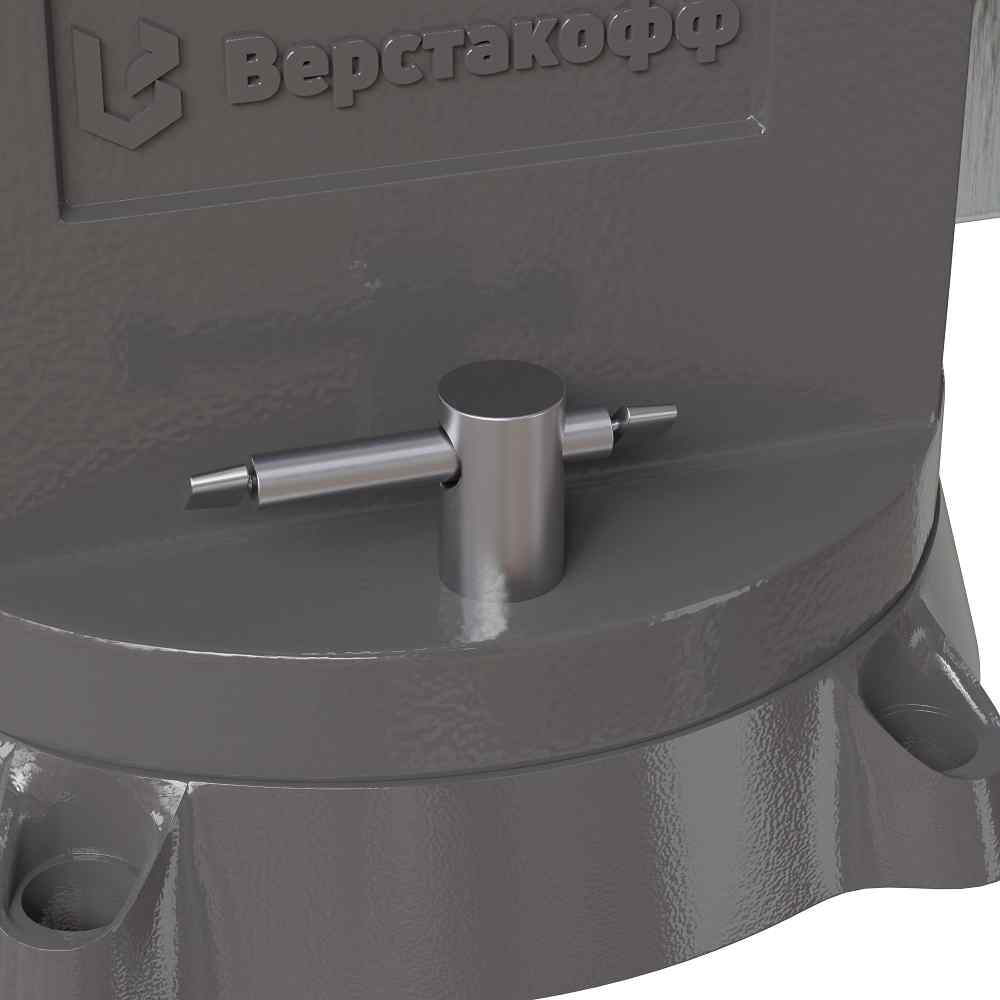 Тиски чугунные поворотные с наковальней Верстакофф L 150 BV-150 - Вид №3