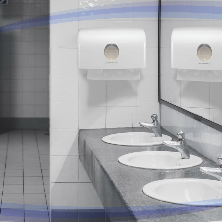 6956 Kimberly Clark Диспенсер для листовых бумажных полотенец белый Kimberly Clark Professional Aquarius 6956 белый  - Вид №4