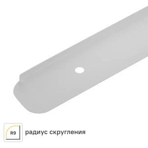 Планка торцевая U-образная R9 62x2.8 см для столешницы 2.8 см цвет алюминий 89337193 STLM-2185517