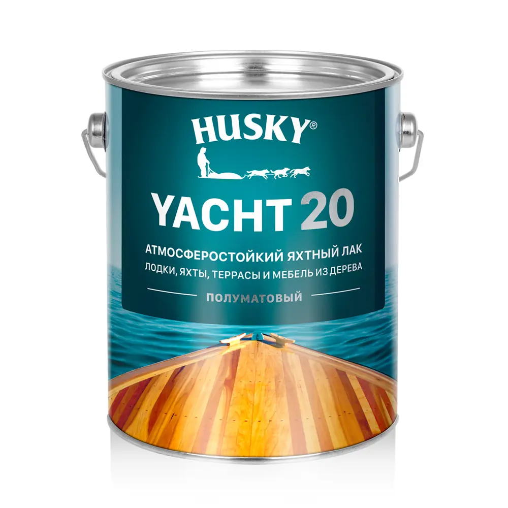 Атмосферостойкий лак Husky Yacht 20 для дерева - защита до 10 лет 86765095 STLM-0071485 - Вид №1