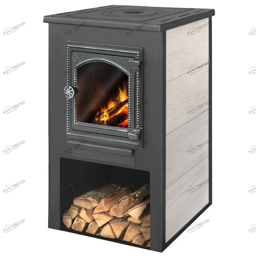 Печь-камин Этна (ДТ-4С) с плитой 4703