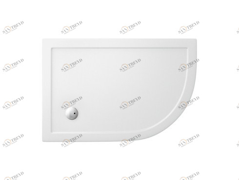 Закругленный угловой поддон 1200 x 800 мм правосторонний [Z1202] zamori Burlington Z1202, ZL3, ZP5, Z1205 