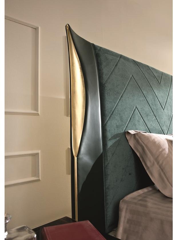 Rozzoni Двуспальная кровать с мягким изголовьем Ambra sun-id-1510607 - Вид №1