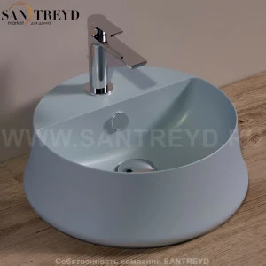 SH03TELAMATT Накладная раковина на столешницу  круглая Simas Sharp