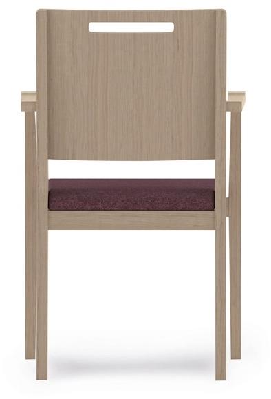 PIAVAL Штабелируемый тканевый стул с подлокотниками Swing | health & care 32-15/3 - Вид №3