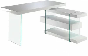 Angel Cerdá Письменный стол из дерева и стекла с ящиками Urban deco 3002