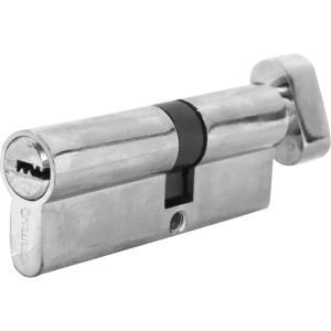 Цилиндр ключ/вертушка 35x45 хром, 80 C BK CP