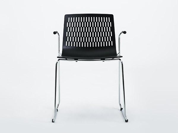 Grado Design Полипропиленовый стул с салазками и подлокотниками Dash Das-ch-04b - Вид №1