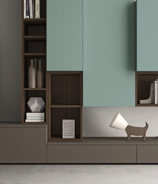 Dall'Agnese Модульная лакированная стенка для хранения с подставкой под телевизор Slim sun-id-1367492 - Вид №2