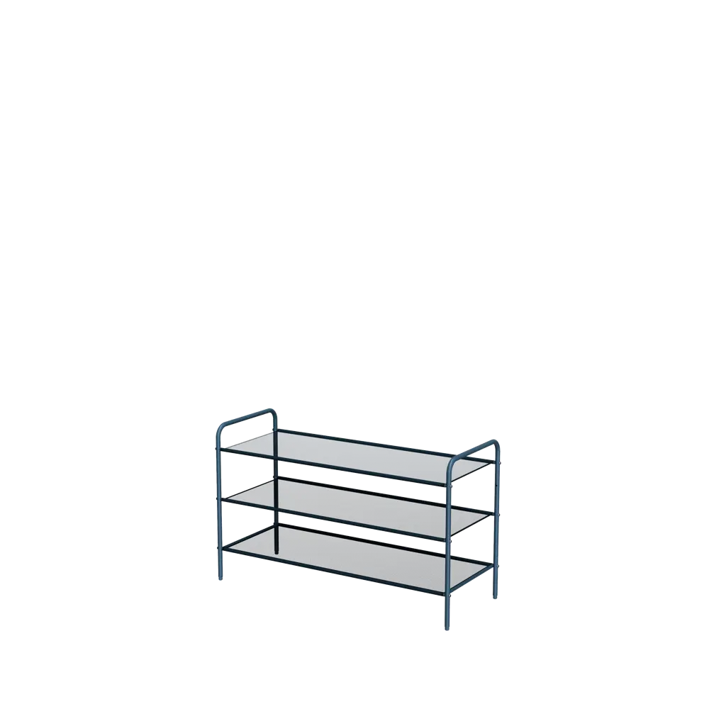 Полка для обуви Spaceo 90x55x35 см металл/текстилен цвет синий STLM-2052285 - Вид №3