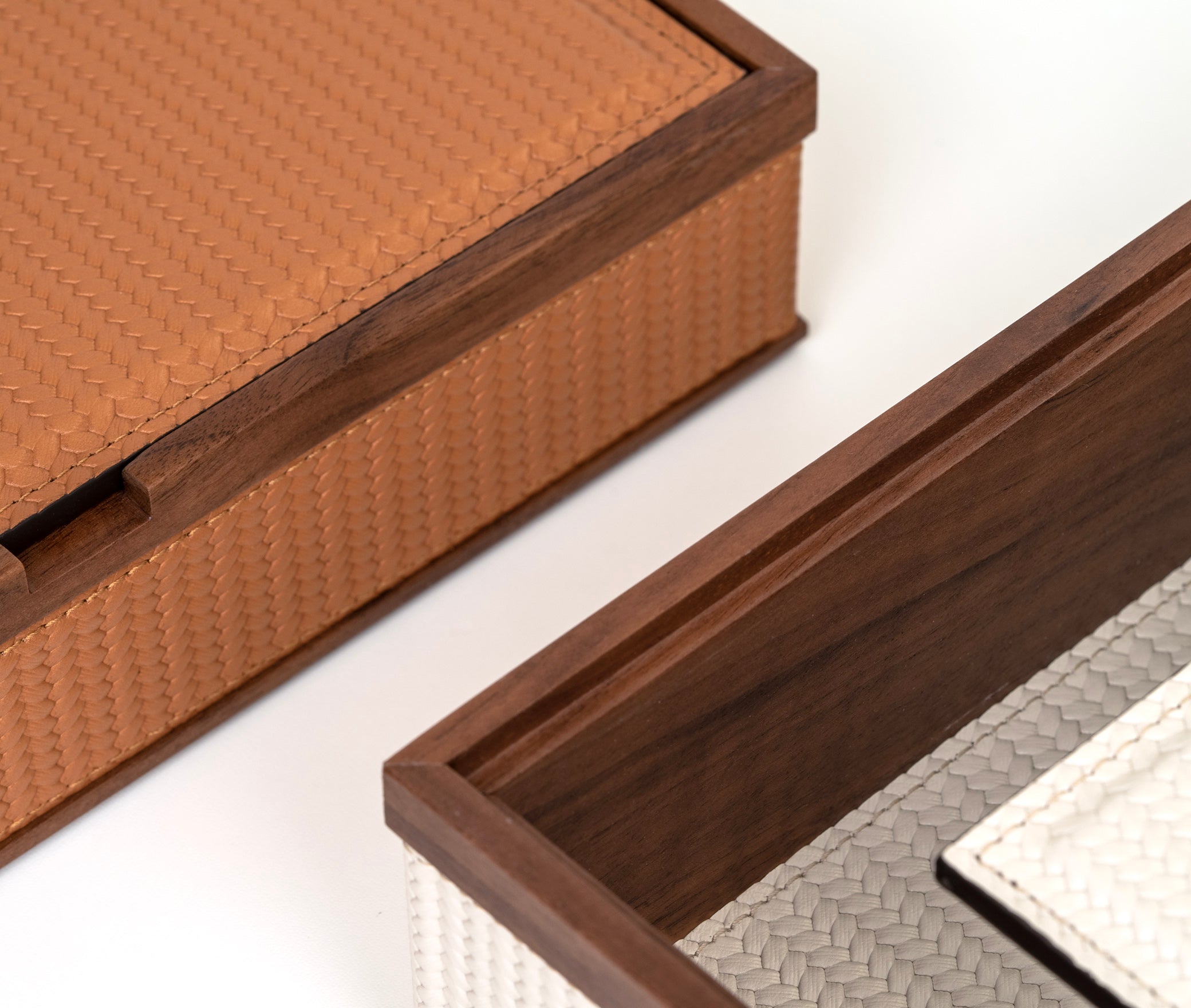 Прямоугольная шкатулка Astrea - 33X24XH7 см / зернистая кожа_кремовый Pinetti 00.1434.029.027 - Вид №5