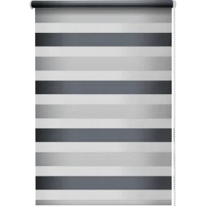 Штора рулонная день-ночь Порто 40x160 см серая 84522646 STLM-2136941