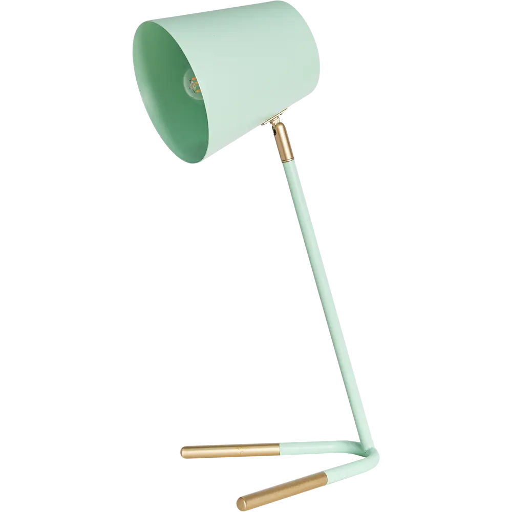 Настольная лампа Skora Green L1159P, цвет бирюзовый LAMPLANDIA STLM-2092322