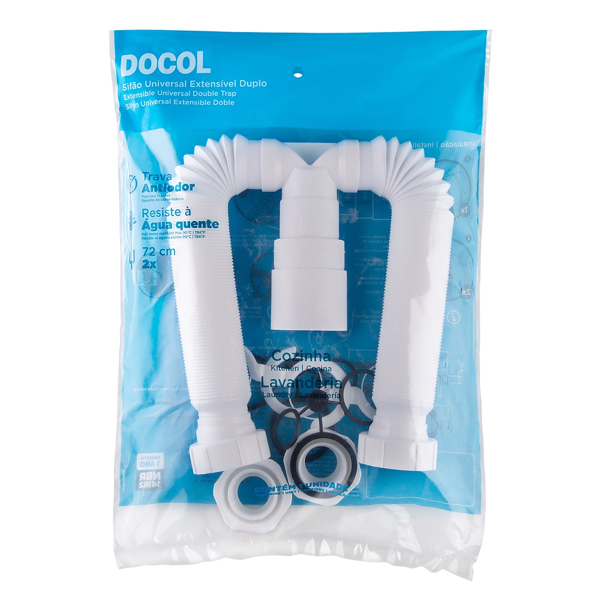 01231826 двойной универсальный раздвижной Docol SIFÃO  - Вид №1