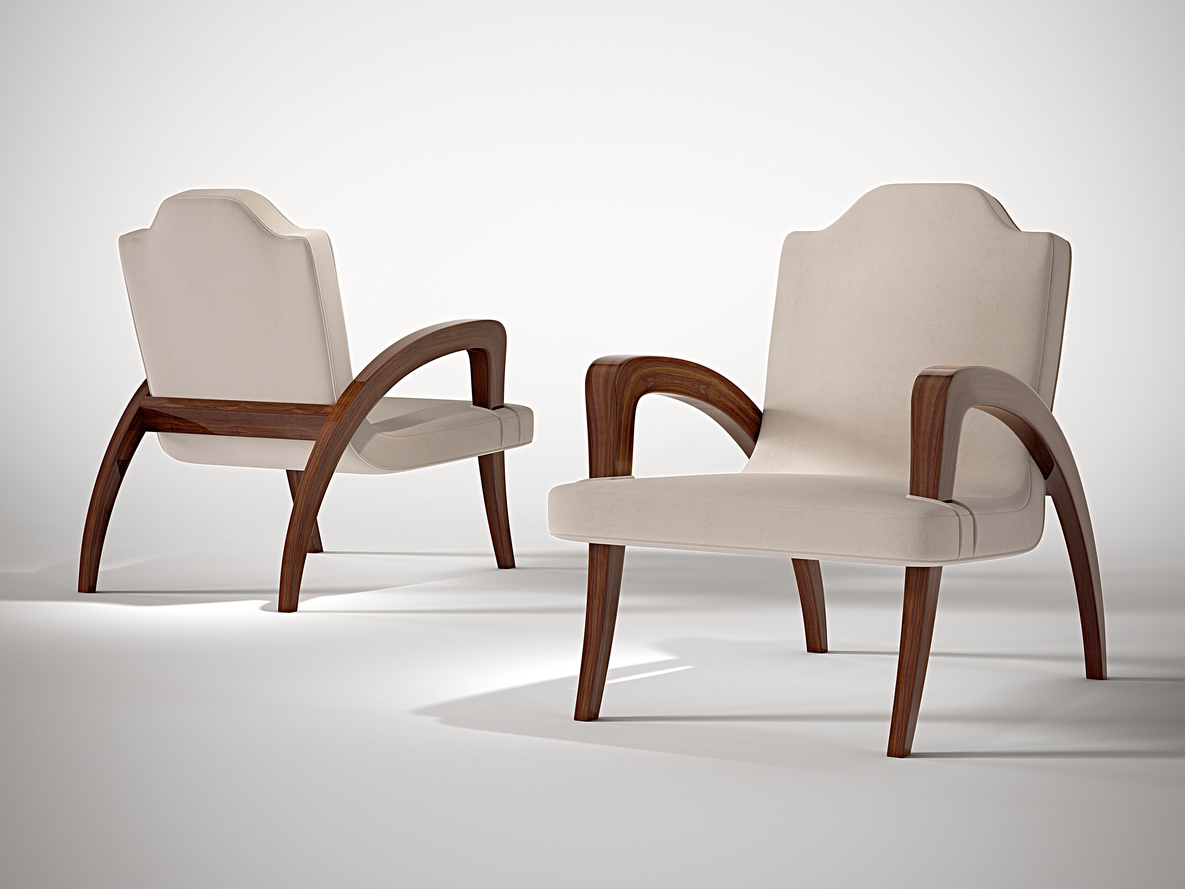 Бархатное кресло с подлокотниками Roman & Co KELLY ARCH-00009812