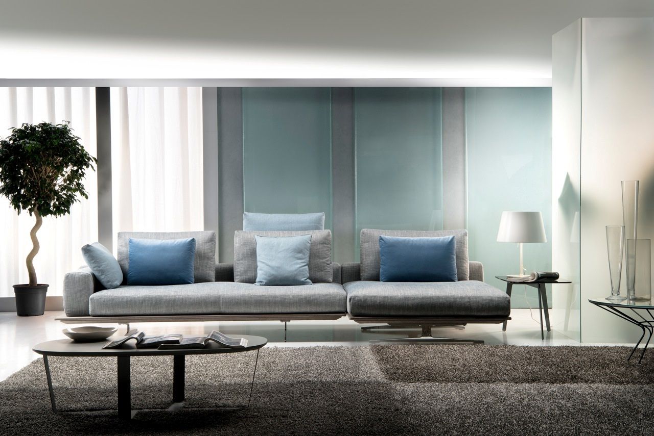 Тканевый диван с полуостровом Former In Italia ARCH-00106171 - Вид №2