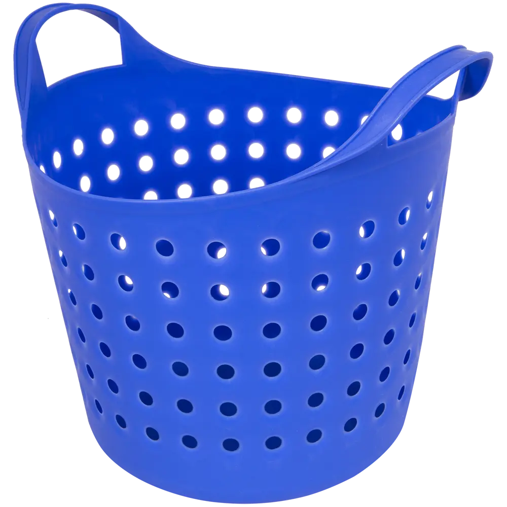 Корзинка Soft 20.61×22.21×17.4 см 4.1 л пластик цвет синий BEROSSI STLM-2168320 - Вид №3