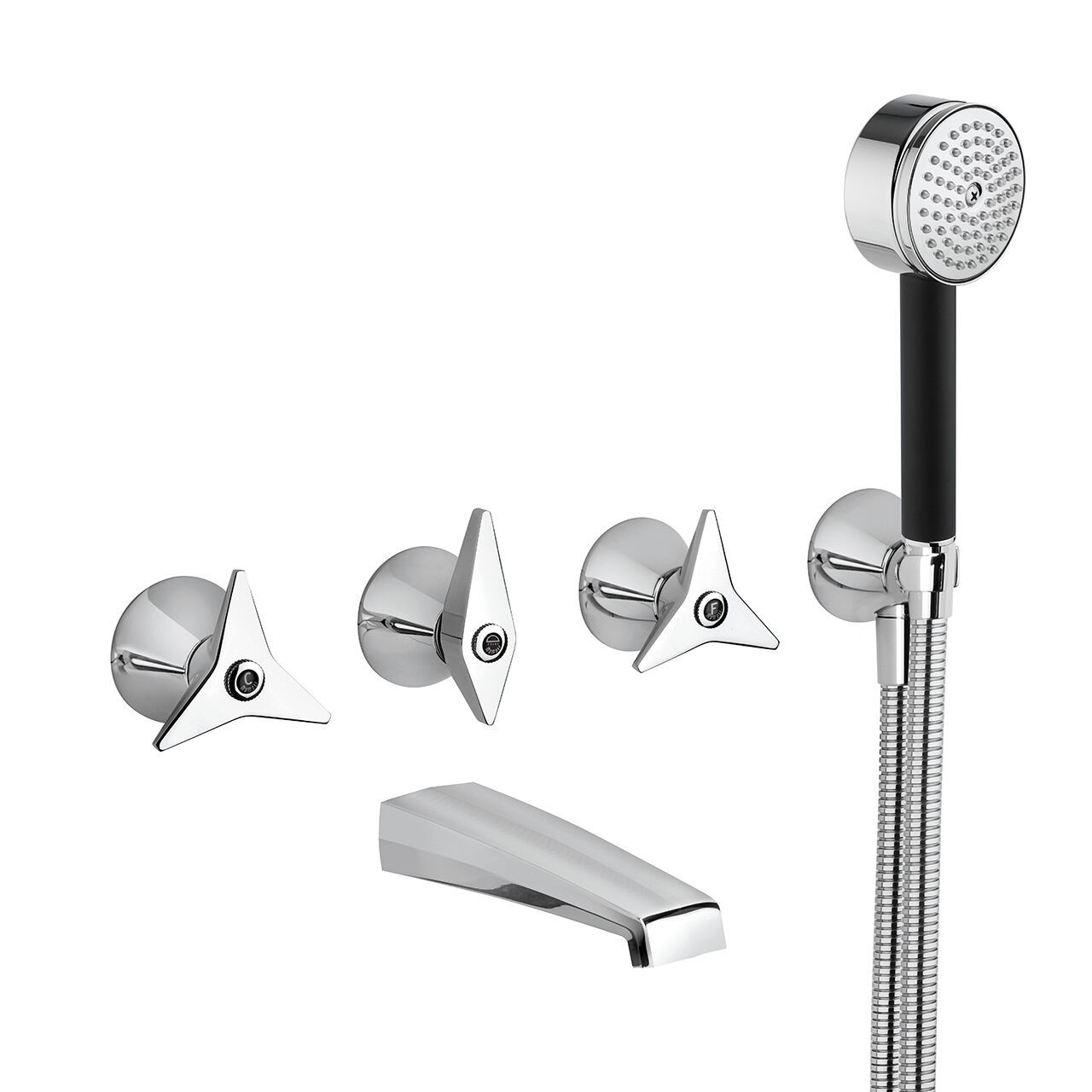 Настенный смеситель для ванны с ручным душем Mamoli Gio Ponti ARCH-00027917