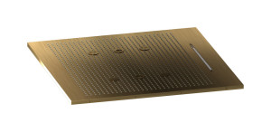 Полувстроенный верхний душ с режимами - дождь, водопад, распыление и хромотерапия WE ARE IB av630mb Modern Bronze Aqua