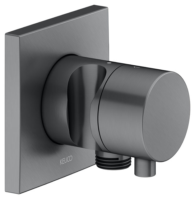 59556071202 Встраиваемый переключатель на 2 потребителя с выводом для шланга и держателем лейки DN 15 KEUCO IXMO - Вид №5