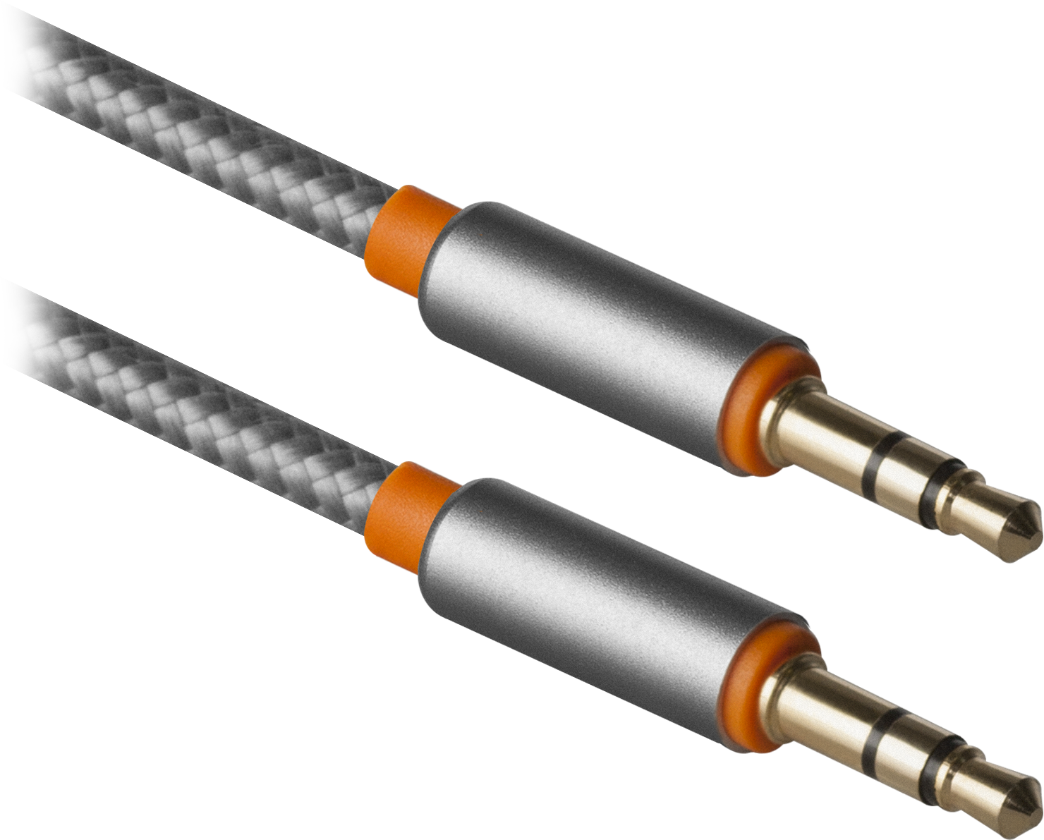 87514 аудио-кабель jack01-03 серый jack m- jack m, 1,2м Defender Santreyd  - Вид №1