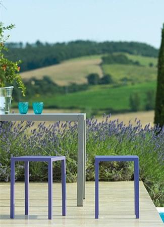 Прямоугольный металлический садовый стол штабелируемый Quatris Santreyd sun-id-1432098 - Вид №9