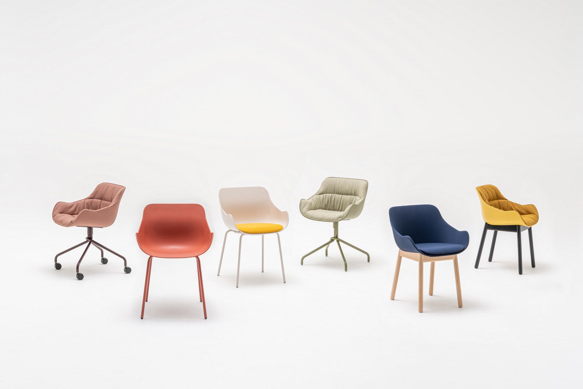 Тканевый поворотный стул с колесами MDD Baltic ARCH-00108014 - Вид №4