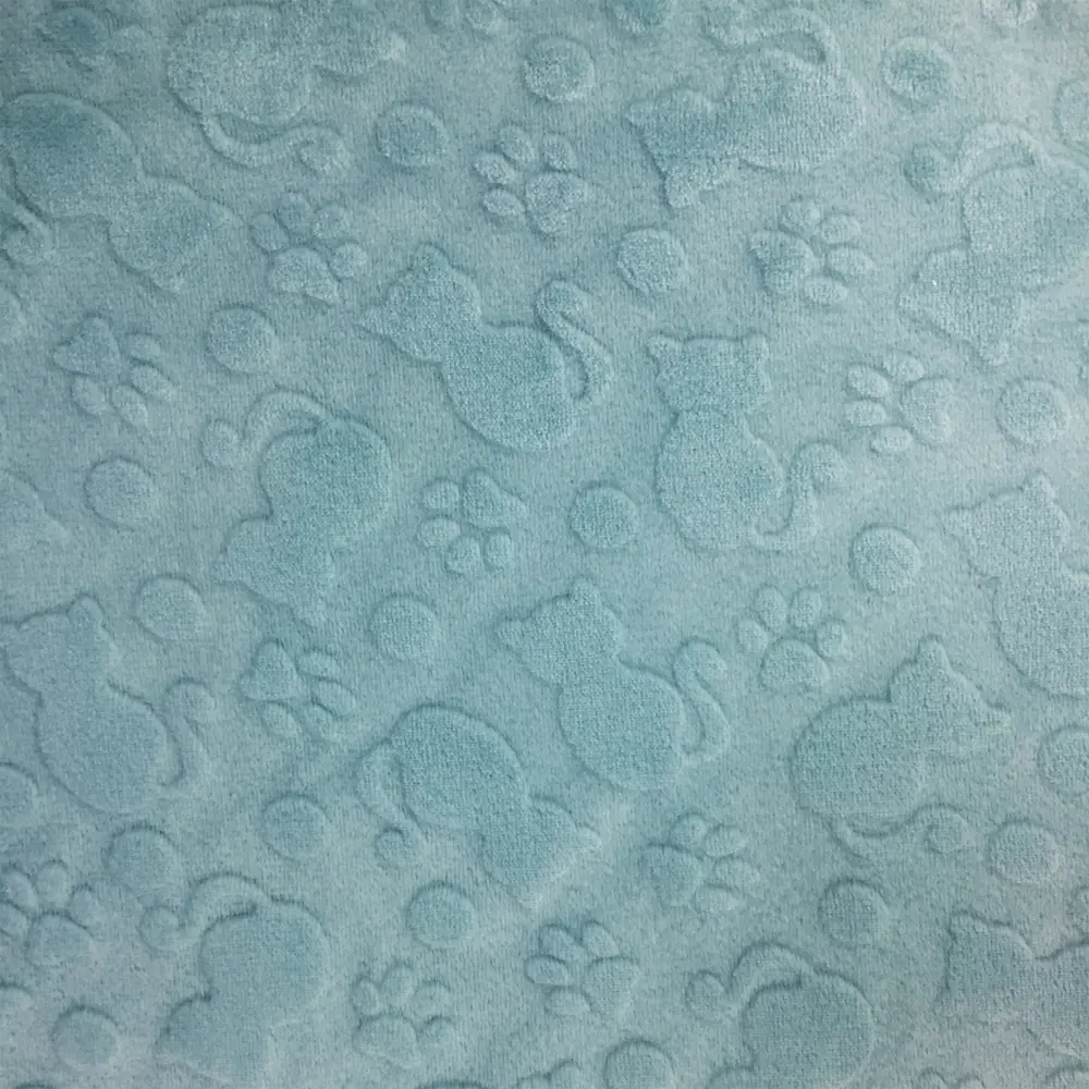 Плед «Котики» 140x200 см фланель цвет синий 84330540 STLM-2186074 Santreyd - Вид №1