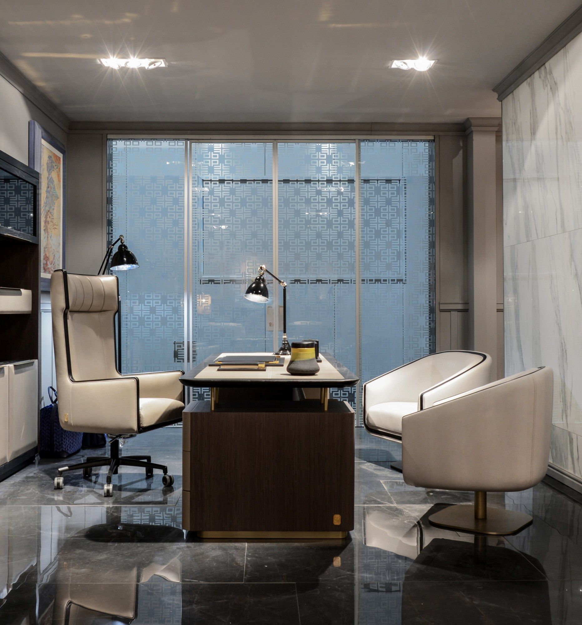 Кожаное офисное кресло с колесами Formitalia Nixon ARCH-00022137 - Вид №3