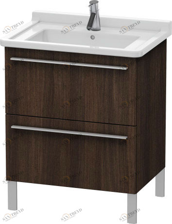XL653505353 X-Large Тумбочка напольная Каштан темный, декор Duravit