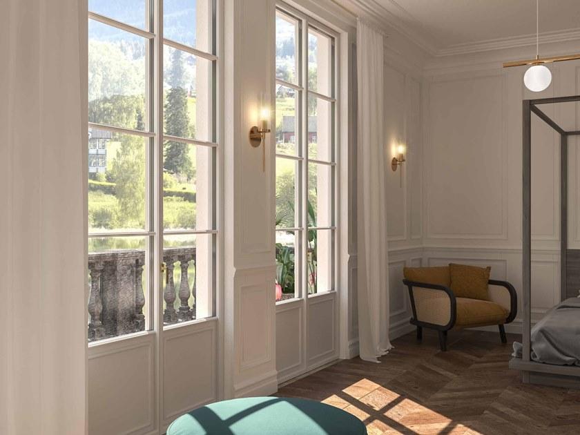 CARMINATI SERRAMENTI Распашная деревянная дверь Skyline system sun-id-1361081 - Вид №3