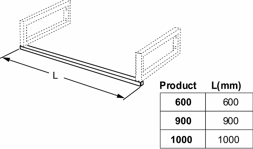 8109400001 Вешалка для полотенец IDO Glow для держателей, 900 мм - Вид №3
