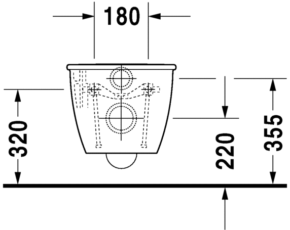 2544090000 Подвесной унитаз настенный Белый Duravit Darling New Германия - Вид №4